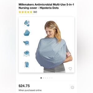 Multi use 5 in 1 nursing cover